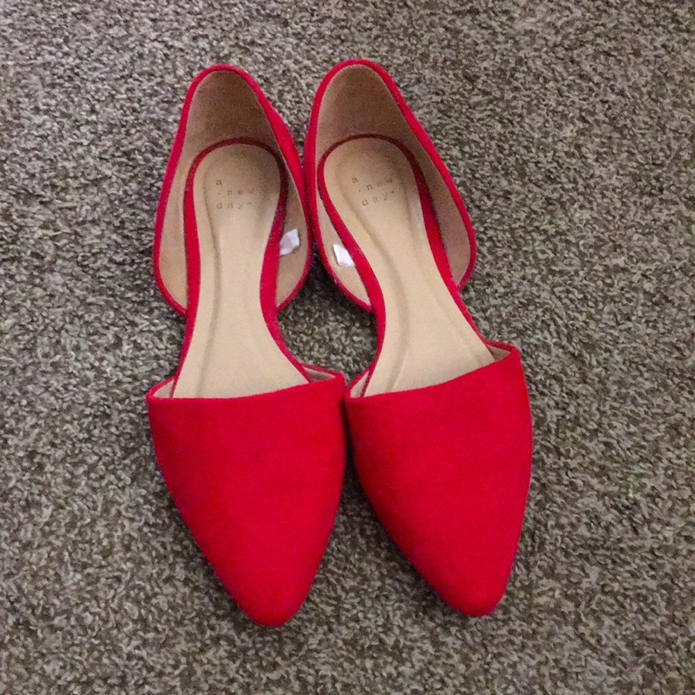 A New Day (Target Brand) Red Flats - Size 9.5